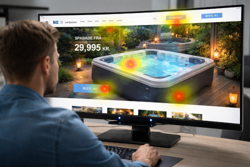 Eye tracking benyttes når man laver hjemmesider hos web-succes.dk