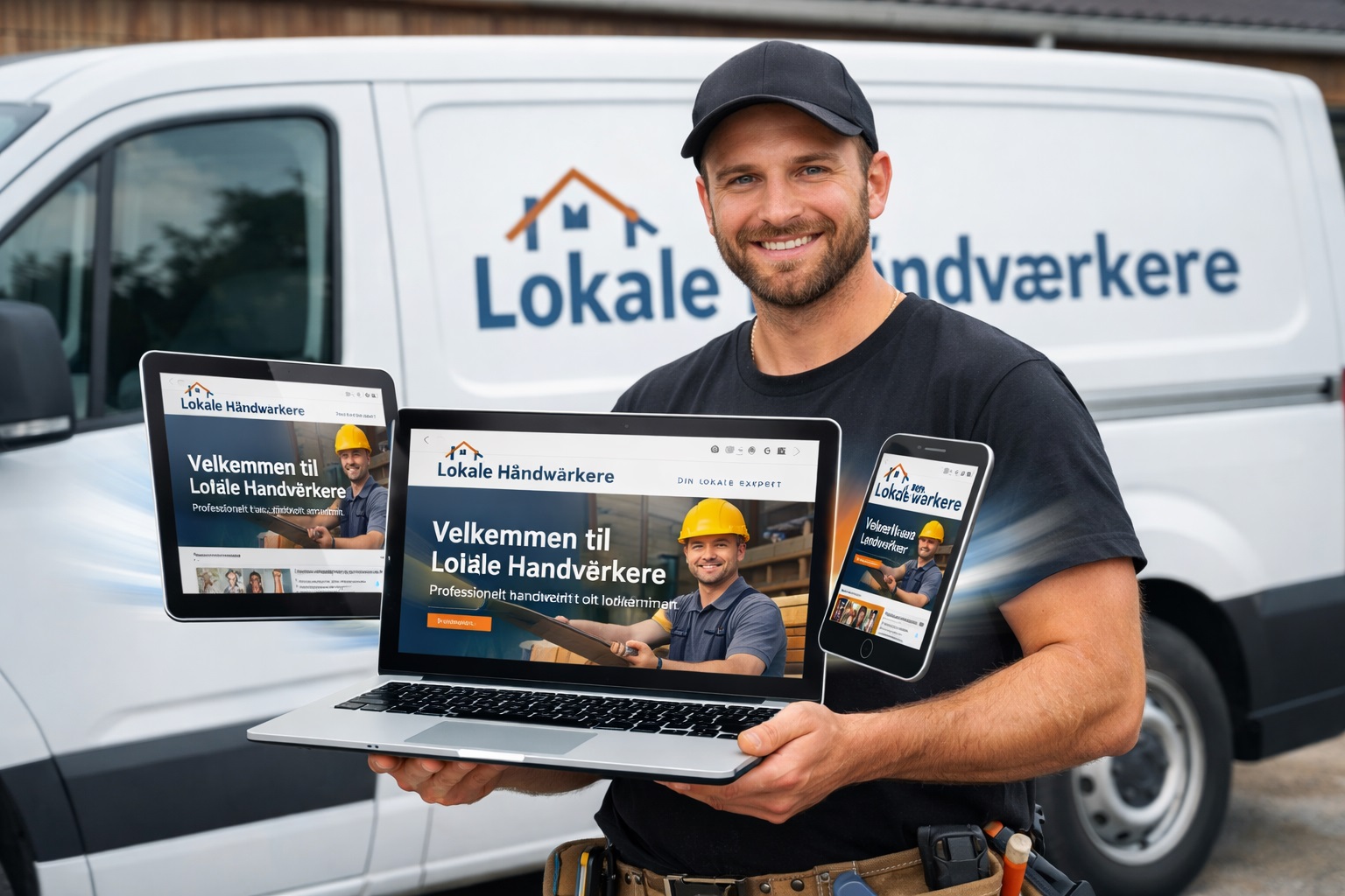 Hjemmeside tilbud til nystartede håndværkere. Lokale håndværkere og Web-succes i samarbejde om en ny flot håndværker hjemmeside